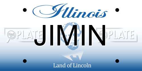 JIMIN Illinois License Plate