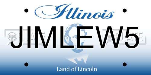 JIMLEW5 Illinois License Plate