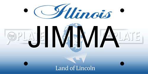 JIMMA Illinois License Plate