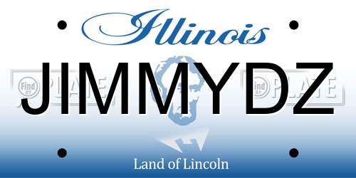 JIMMYDZ Illinois License Plate