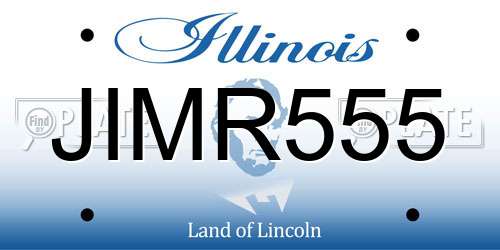 JIMR555 Illinois License Plate