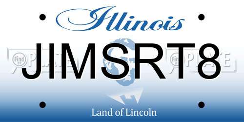 JIMSRT8 Illinois License Plate