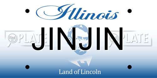 JINJIN Illinois License Plate