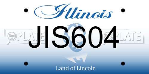 JIS604 Illinois License Plate