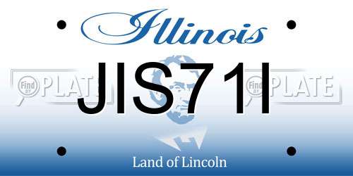 JIS71I Illinois License Plate