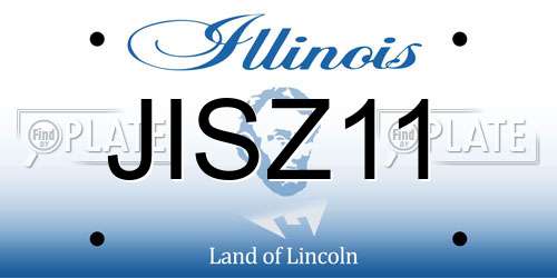 JISZ11 Illinois License Plate