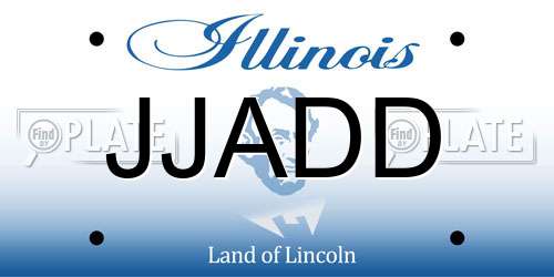 JJADD Illinois License Plate