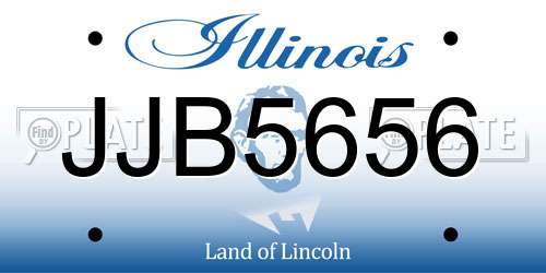 JJB5656 Illinois License Plate