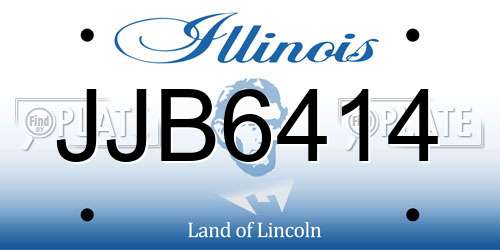 JJB6414 Illinois License Plate