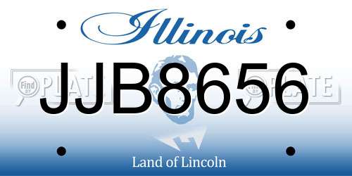 JJB8656 Illinois License Plate