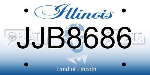 JJB8686 Illinois License Plate