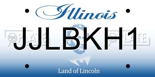 JJLBKH1 Illinois License Plate