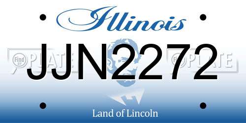 JJN2272 Illinois License Plate