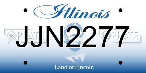 JJN2277 Illinois License Plate