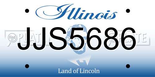 JJS5686 Illinois License Plate