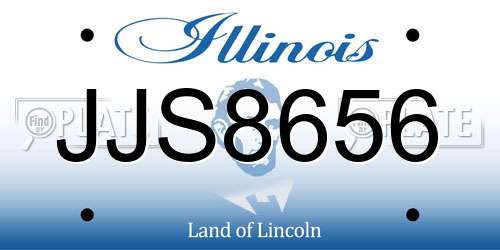 JJS8656 Illinois License Plate