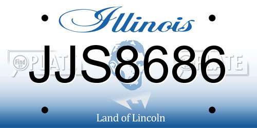 JJS8686 Illinois License Plate