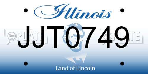 JJT0749 Illinois License Plate