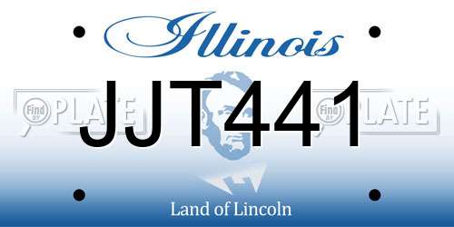 JJT441 Illinois License Plate