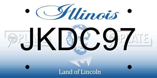 JKDC97 Illinois License Plate
