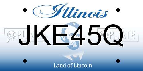 JKE45Q Illinois License Plate