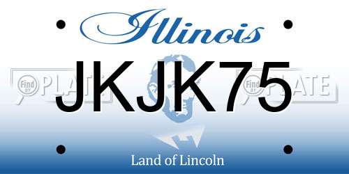 JKJK75 Illinois License Plate