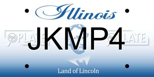 JKMP4 Illinois License Plate