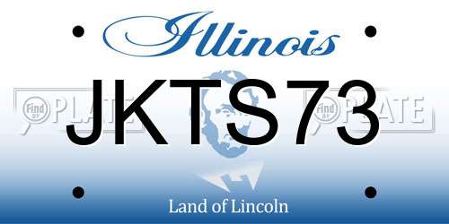 JKTS73 Illinois License Plate