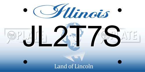 JL2T7S Illinois License Plate