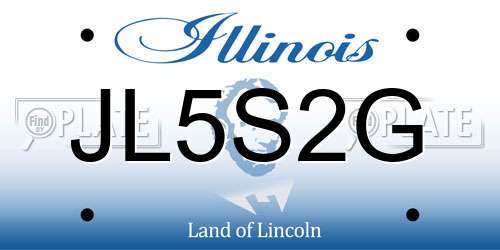 JL5S2G Illinois License Plate