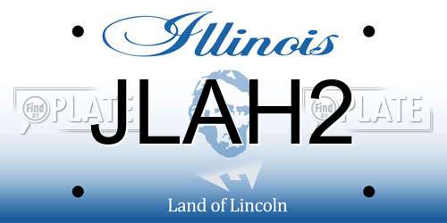 JLAH2 Illinois License Plate
