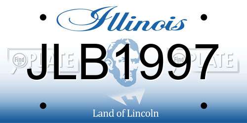 JLB1997 Illinois License Plate