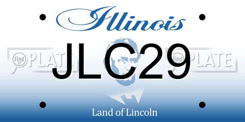 JLC29 Illinois License Plate