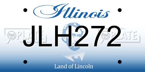 JLH272 Illinois License Plate