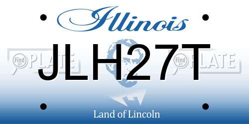 JLH27T Illinois License Plate