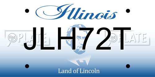 JLH72T Illinois License Plate