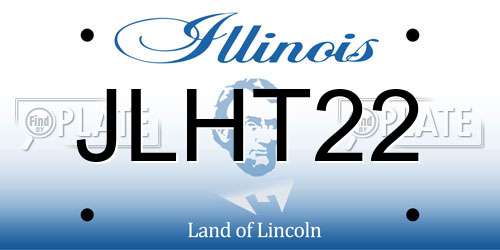 JLHT22 Illinois License Plate