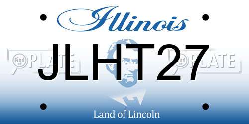 JLHT27 Illinois License Plate