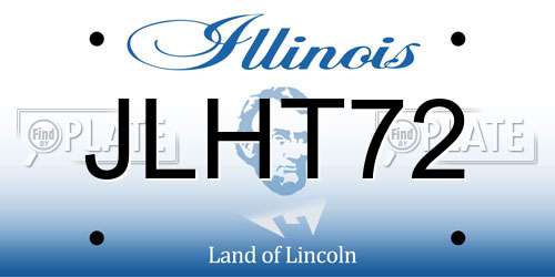 JLHT72 Illinois License Plate