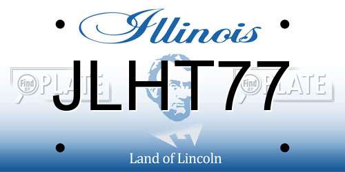 JLHT77 Illinois License Plate
