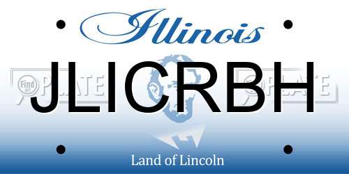 JLICRBH Illinois License Plate