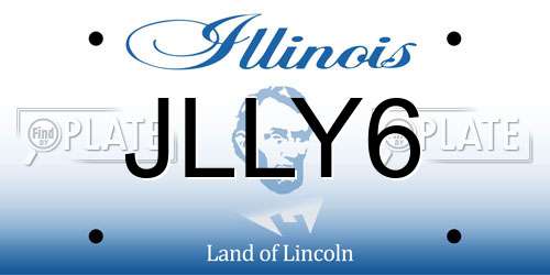 JLLY6 Illinois License Plate