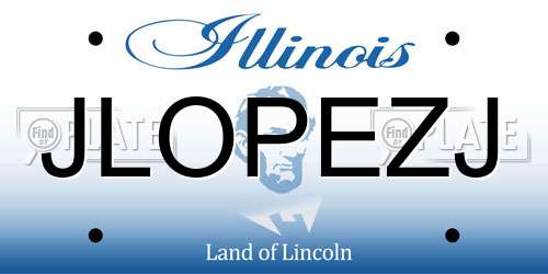 JLOPEZJ Illinois License Plate