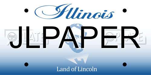 JLPAPER Illinois License Plate