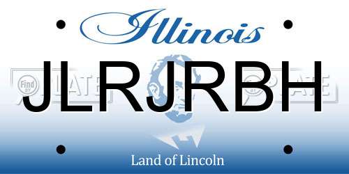 JLRJRBH Illinois License Plate