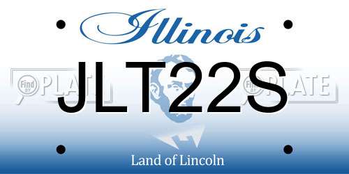 JLT22S Illinois License Plate