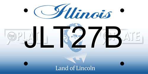 JLT27B Illinois License Plate