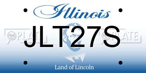 JLT27S Illinois License Plate