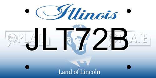 JLT72B Illinois License Plate