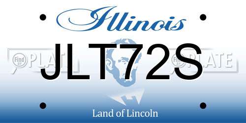 JLT72S Illinois License Plate